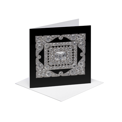 CARTIER Diamond brooch greetings card